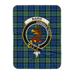 Scotstee Shop Tartan Plaid Blanket Baird Ancient Clan Crest Badge Scottish Tartan Plaid Sherpa Blanket