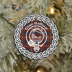 Balfour Clan Tartan Crest Badge Plaid Ornament Gift. Christmas Tree Ornament Balfour Clan Tartan Ornament Great Christmas Ornaments Gift - Scotstee Shop