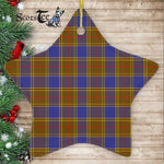 Balfour Modern Tartan Ornament Star Ornament, Christmas Star Decorations, ceramic ornament, Plaid Star Ceramic Ornament, Christmas Ornament Decorations Gift