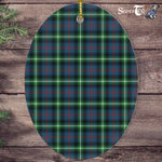 Bannatyne Tartan Oval Ornaments, Christmas Tree Ornament, Plaid Christmas Ornaments, Ceramic Oval Christmas Tree Decoration, Tartan Oval Ornaments, Christmas Tree Ornament, Plaid Christmas Ornaments, Ceramic Oval Christmas Tree Decoration