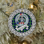 Bannerman Scottish Clan Tartan Crest Badge Plaid Ornament Gift. Christmas Tree Ornament Bannerman Clan Tartan Ornament,  ceramic ornament, personalized christmas ornaments, christmas tree ornaments, christmas door decorations, Plaid Ornament, Tartan Ceramic Ornament