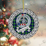 Bannerman Scottish Clan Tartan Crest Badge Plaid Ornament Gift. Christmas Tree Ornament Bannerman Clan Tartan Ornament,  ceramic ornament, personalized christmas ornaments, christmas tree ornaments, christmas door decorations, Plaid Ornament, Tartan Ceramic Ornament
