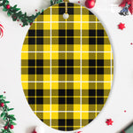 Barclay Dress Modern Tartan Oval Ornaments, Christmas Tree Ornament, Plaid Christmas Ornaments, Ceramic Oval Christmas Tree Decoration, Tartan Oval Ornaments, Christmas Tree Ornament, Plaid Christmas Ornaments, Ceramic Oval Christmas Tree Decoration