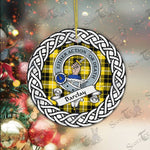 Barclay Scottish Clan Tartan Crest Badge Plaid Ornament Gift. Christmas Tree Ornament Barclay Clan Tartan Ornament,  ceramic ornament, personalized christmas ornaments, christmas tree ornaments, christmas door decorations, Plaid Ornament, Tartan Ceramic Ornament