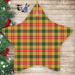 Baxter Tartan Ornament Star Ornament, Christmas Star Decorations, ceramic ornament, Plaid Star Ceramic Ornament, Christmas Ornament Decorations Gift