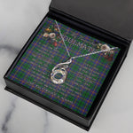 To My Beautiful Soulmate Necklace In Your Eyes I Have Found My Home Clan Carmichael Tartan Rising Phoenix Necklace