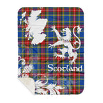Sherpa Blanket - Tartan Blanket Thistle and Lion Scottish Clan MacBeth Modern Plaid Blanket, plaid sherpa blanket queen,purple sherpa blanket,queen sherpa blanket,queen size sherpa blanket,red sherpa blanket,scottish tartan blankets,sherpa blanket,sherpa christmas blanket