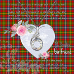 Rising Phoenix Necklace - Valentine Necklace Clan Forrester Tartan Gift for Girlfriend, Gift for My Wife Rising Phoenix Necklace