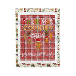 Personalized Gift Tartan Plaid Blanket Clan MacDougall Dress With Christmas Cookie Baking Crew Christmas Gift Blanket, Plaid Blanket, Christmas Fleece Blanket, Christmas Blanket, Tartan Blanket, Scottish Blanket, Scotland Blanket, Family Name Blanket, Custom Blanket, Personalized Blanket