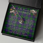 To My Beautiful Soulmate Necklace In Your Eyes I Have Found My Home Clan Shaw Modern Tartan Crown Pendant Necklace