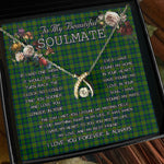 To My Beautiful Soulmate Necklace In Your Eyes I Have Found My Home Clan Cranstoun Modern Tartan Wishbone Dancing Necklace