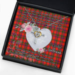 Gift For My Beautiful Girlfriend Necklace Valentine Necklace Clan Bain Tartan Cross Dancing Necklace Scottish Tartan Jewelry