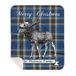 Scotstee Shop Plaid Tartan Blanket With Moose Clan Thomson Blue Plaid Blanket, plaid blanket australia,plaid blanket canada,plaid christmas blanket,plaid fleece sherpa blanket,plaid sherpa blanket canada,plaid sherpa blanket lipstick,plaid sherpa blanket pink,plaid sherpa blanket queen