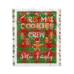 Personalized Gift Tartan Plaid Blanket Clan Peter With Christmas Cookie Baking Crew Christmas Gift Blanket, Plaid Blanket, Christmas Fleece Blanket, Christmas Blanket, Tartan Blanket, Scottish Blanket, Scotland Blanket, Family Name Blanket, Custom Blanket, Personalized Blanket