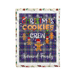 Personalized Gift Tartan Plaid Blanket Clan Kinnaird With Christmas Cookie Baking Crew Christmas Gift Blanket, Plaid Blanket, Christmas Fleece Blanket, Christmas Blanket, Tartan Blanket, Scottish Blanket, Scotland Blanket, Family Name Blanket, Custom Blanket, Personalized Blanket