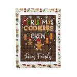 Personalized Gift Tartan Plaid Blanket Clan Innes of Cowie With Christmas Cookie Baking Crew Christmas Gift Blanket, Plaid Blanket, Christmas Fleece Blanket, Christmas Blanket, Tartan Blanket, Scottish Blanket, Scotland Blanket, Family Name Blanket, Custom Blanket, Personalized Blanket