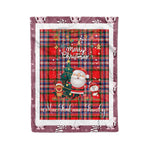 Personalized Gift Tartan Plaid Blanket Clan MacFarlane Modern With Funny Santa Snowman Reindeer Merry Christmas Fleece Blanket, Home Living Room, Plaid Blanket, Tartan Blanket, Scottish Blanket, Buffalo fleece blanket, Christmas Blanket