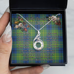To My Beautiful Soulmate Necklace In Your Eyes I Have Found My Home Clan Johnston Ancient Tartan Rising Phoenix Necklace, valentine necklace, necklace girlfriend, necklace for wife, cute necklaces for girlfriend, jewelry for girlfriend, to my soulmate necklace, to my future wife necklace, heart necklace for girlfriend, tartan heart necklace, necklace jewelry, valentines day necklace, valentines necklace for her, valentines day necklace for her, valentine's day necklace for girlfriend,