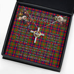 To My Beautiful Soulmate Necklace In Your Eyes I Have Found My Home Clan Gow Tartan Cross Dancing Necklace