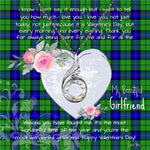 Rising Phoenix Necklace - Valentine Necklace Clan Armstrong Tartan Gift for Girlfriend, Gift for My Wife Rising Phoenix Necklace