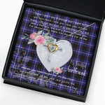 Gift For My Beautiful Girlfriend Necklace Valentine Necklace Clan Dunlop Tartan Cross Dancing Necklace Scottish Tartan Jewelry