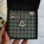 To My Beautiful Soulmate Necklace In Your Eyes I Have Found My Home Clan Brodie Tartan Forever Love Necklace