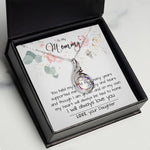 Mom Necklace, To My Mom Necklace Card – Alluring Beauty Necklace – Jewelry For Mom Gifts, Mother's Day Phoenix Rising Necklace