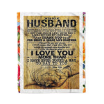 Scotstee Shop - Personalized Gift To My Husband Birthday Gift Letter For Husband And I Always Love You Forever Fleece Blanket