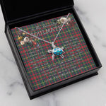 Sea Turtle Necklace To My Beautiful Soulmate Necklace In Your Eyes I Have Found My Home Clan MacKintosh Tartan Blue Turtle Necklace