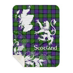 Sherpa Blanket - Tartan Blanket Thistle and Lion Scottish Clan MacBrayne Plaid Blanket, plaid sherpa blanket queen,purple sherpa blanket,queen sherpa blanket,queen size sherpa blanket,red sherpa blanket,scottish tartan blankets,sherpa blanket,sherpa christmas blanket