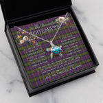 Sea Turtle Necklace To My Beautiful Soulmate Necklace In Your Eyes I Have Found My Home Clan Hewitt Tartan Blue Turtle Necklace