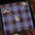 To My Beautiful Soulmate Necklace In Your Eyes I Have Found My Home Clan Rutherford Tartan Wishbone Dancing Necklace