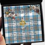 To My Beautiful Soulmate Sunflower Necklace In Your Eyes I Have Found My Home Clan Stewart Muted Blue Tartan Jewelry For Girlfriend