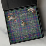 To My Beautiful Soulmate Necklace In Your Eyes I Have Found My Home Clan Wood Tartan Crown Pendant Necklace
