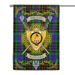House Flag - Brodie Hunting Irish Shield Celtic Cross Tartan Garden Flag St Patrick's Day Garden Flag