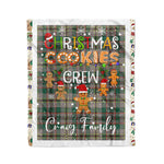 Personalized Gift Tartan Plaid Blanket Clan Craig Ancient With Christmas Cookie Baking Crew Christmas Gift Blanket, Plaid Blanket, Christmas Fleece Blanket, Christmas Blanket, Tartan Blanket, Scottish Blanket, Scotland Blanket, Family Name Blanket, Custom Blanket, Personalized Blanket