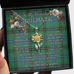 To My Beautiful Soulmate Sunflower Necklace In Your Eyes I Have Found My Home Clan Henderson Tartan Jewelry For Girlfriend