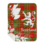 Sherpa Blanket - Tartan Blanket Thistle and Lion Scottish Clan Peter Plaid Blanket, plaid sherpa blanket queen,purple sherpa blanket,queen sherpa blanket,queen size sherpa blanket,red sherpa blanket,scottish tartan blankets,sherpa blanket,sherpa christmas blanket