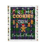 Personalized Gift Tartan Plaid Blanket Clan Carmichael Modern With Christmas Cookie Baking Crew Christmas Gift Blanket, Plaid Blanket, Christmas Fleece Blanket, Christmas Blanket, Tartan Blanket, Scottish Blanket, Scotland Blanket, Family Name Blanket, Custom Blanket, Personalized Blanket