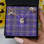 To My Beautiful Soulmate Necklace In Your Eyes I Have Found My Home Clan Ochterlony Tartan Wishbone Dancing Necklace