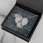 Rising Phoenix Necklace - Valentine Necklace Clan Graham Of Montrose Modern Tartan Gift for Girlfriend, Gift for My Wife Rising Phoenix Necklace