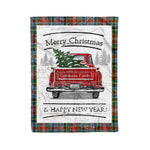 Tartan Blanket Vintage Red Truck with Christmas Tree Family Scottish Clan Caledonia plaid blanket, red plaid blanket, buffalo plaid blanket, green plaid blanket, plaid fleece blanket, blue plaid blanket, red tartan blanket, tartan plaid blanket, black and white plaid blanket, , christmas plaid blanket, orange plaid blanket, tartan plaid throw blanket, pink plaid blanket, brown plaid blanket, buffalo check blanket