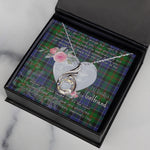 Rising Phoenix Necklace - Valentine Necklace Clan Paterson Tartan Gift for Girlfriend, Gift for My Wife Rising Phoenix Necklace