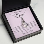 Gift For Mom From Son To My Caring Mum Necklace, Gift For Mother's Day Phoenix Rising Necklace