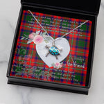 Sea Turtle Necklace Gift for My Beautiful Girlfriend Valentines Necklace Clan Wauchope Tartan Blue Turtle Necklace