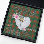 Gift For My Beautiful Girlfriend Necklace Valentine Necklace Clan Menzies Green Ancient Tartan Cross Dancing Necklace Scottish Tartan Jewelry