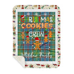 Personalized Gift Tartan Plaid Blanket Clan Whitelaw With Christmas Cookie Baking Crew Christmas Gift Sherpa Blanket, tartan sherpa blanket,buffalo plaid sherpa blanket,christmas sherpa blanket,Christmas Throw Blanket,green plaid sherpa blanket,green sherpa blanket