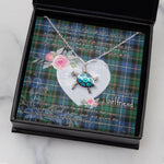 Sea Turtle Necklace Gift for My Beautiful Girlfriend Valentines Necklace Clan MacRae Hunting Ancient Tartan Blue Turtle Necklace