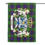 Scotstee Shop - House Flag - Durie Tartan Flag Clan Badge Lion Scottish