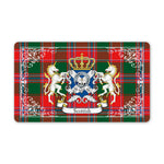 Doormat - Welcome Mat Scottish Dalzell Clan Badge Tartan Door Mat, Plaid Doormat